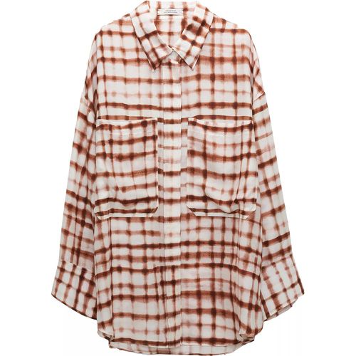 CHECKED STATEMENT blouse - Größe 32 - brown - dorothee schumacher - Modalova