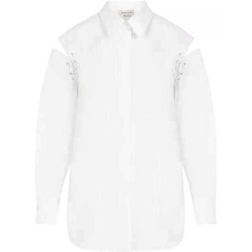 Optical Cotton Shirt - Größe 42 - alexander mcqueen - Modalova