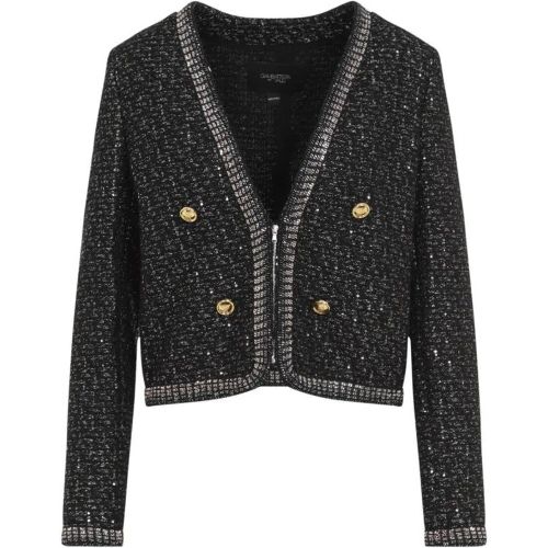 Black Bouclé Jacket - Größe 40 - Giambattista Valli - Modalova