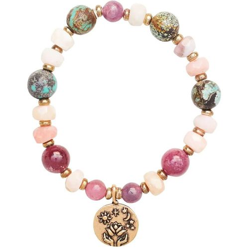 Armband - Bracelet Life Raspberry charm bronze ruby turquois - Gr. ONE SIZE - in Mehrfarbig - für Damen - CATHERINE MICHIELS - Modalova