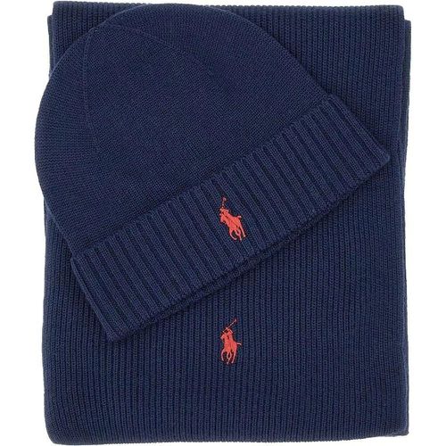 Tücher & Schals - Sjaal Muts giftpack donkerblauw - Gr. unisize - in - für Damen - Ralph Lauren - Modalova