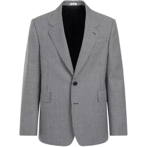 Black White Wool Jacket - Größe 52 - gray - alexander mcqueen - Modalova