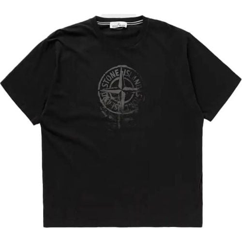 Zwarte logo t-shirt - Größe S - Stone Island - Modalova