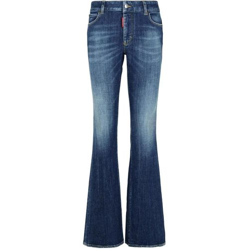 Flare' Navy Denim Jeans - Größe 46 - Dsquared2 - Modalova