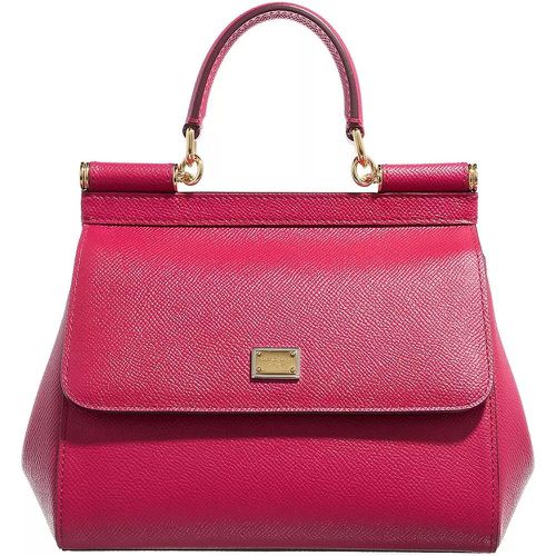 Crossbody Bags - Mini Bag Sicily Vitello Stampa Dauphine Arancio C - Gr. unisize - in Rosa - für Damen - Dolce&Gabbana - Modalova