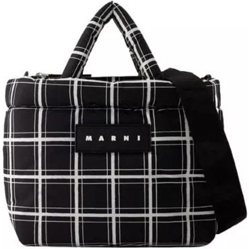 Totes & Shopper - Ew Nylon Print Tote Bag - Leather - Black - Gr. unisize - in - für Damen - Marni - Modalova