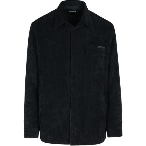 Black Polyester Blend Shirt - Größe 48 - Dolce&Gabbana - Modalova