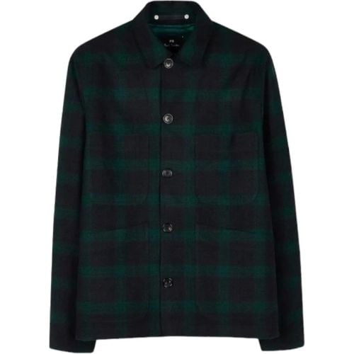 Veste Worker Carreaux Vert Bleu M2R 478Y N22204 38 - Größe M - Paul Smith - Modalova