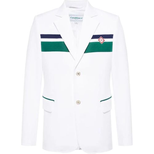 Jacket With Logo - Größe 50 - weiß - Casablanca - Modalova