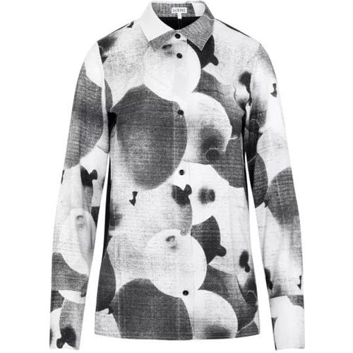 Black And Wool Balloon Print Shirt - Größe 34 - Loewe - Modalova