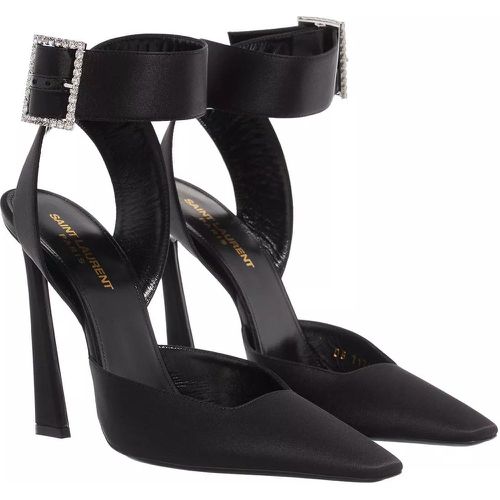 Pumps & High Heels - Fanny Slingback Pumps In Crepe Satin - Gr. 38 (EU) - in - für Damen - Saint Laurent - Modalova