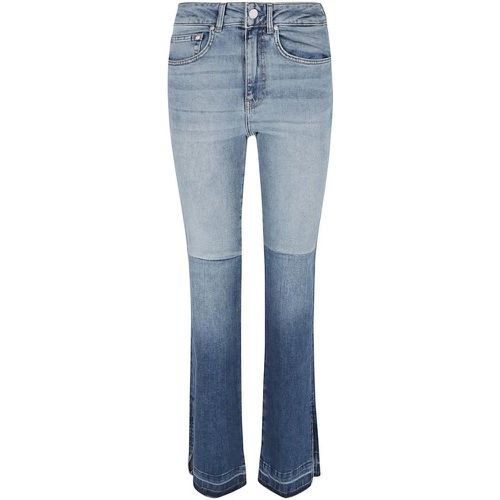 Blue Two-Tone Denim Straight Leg Pants - Größe 26 - adriano goldschmied - Modalova