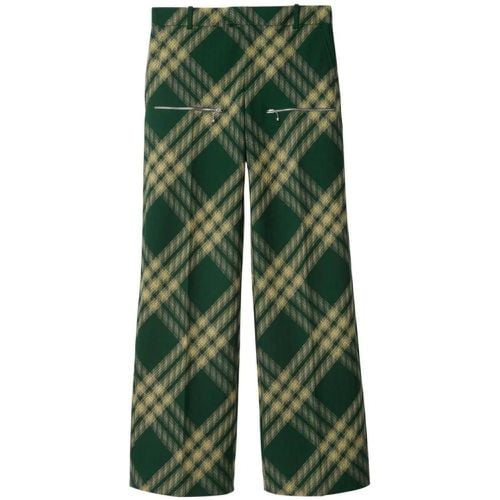 Wool Trousers - Größe 50 - grün - Burberry - Modalova