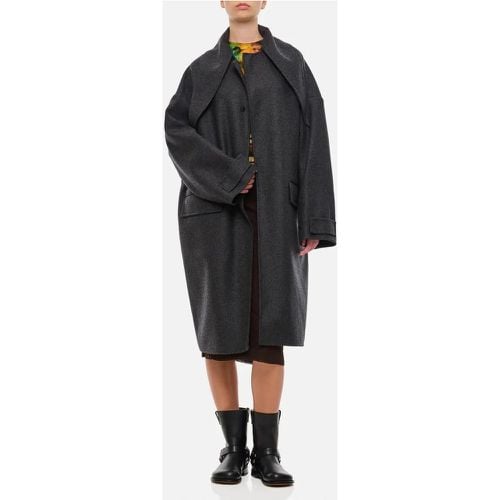 Black Wool Coat - Größe 40 - Plan C - Modalova