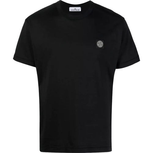 T-Shirt mit Logo-Patch - Größe XL - black - Stone Island - Modalova