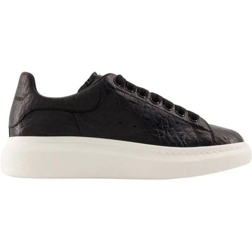 Low-Top Sneaker - Oversized Sneakers - Leather - Black - Gr. 40 (EU) - in - für Damen - alexander mcqueen - Modalova