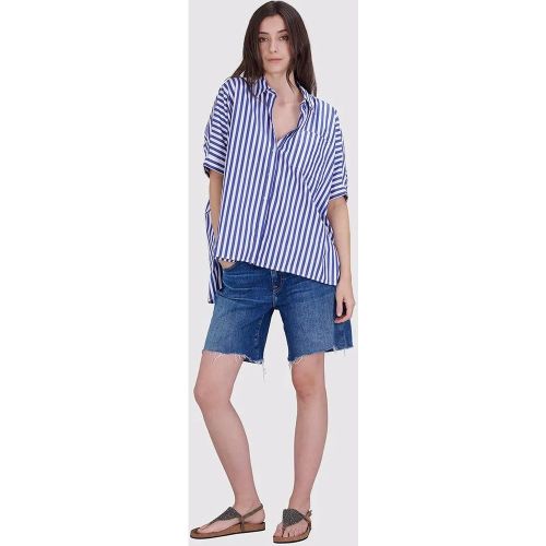 Oversized Kurzarmbluse mit Streifen - Größe L - True Religion - Modalova