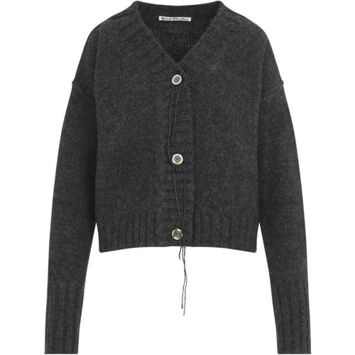 Anthracite Grey Wool Cardigan - Größe S - Acne Studios - Modalova