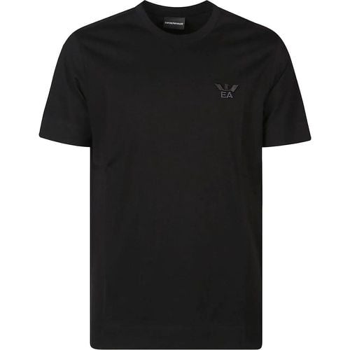 Logo-embroidered T-shirt Black - Größe S - Emporio Armani - Modalova