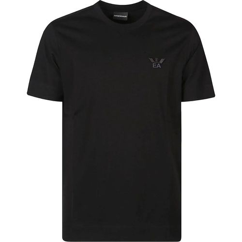 Logo-embroidered T-shirt Black - Größe XL - Emporio Armani - Modalova