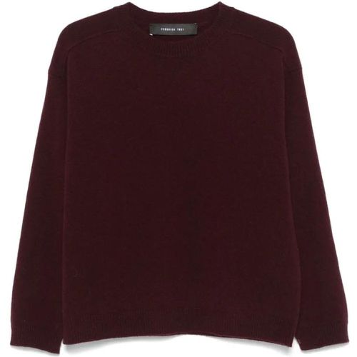 Bordeaux Knitted Sweater - Größe 36 - rot - Federica Tosi - Modalova