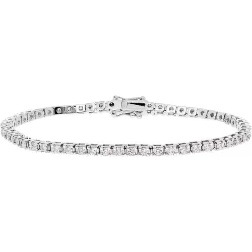 Armband - bracelet 585 WG 54 diamonds tot.approx. 2,00 ct. H - Gr. M - in Silber - für Damen - diamondline - Modalova