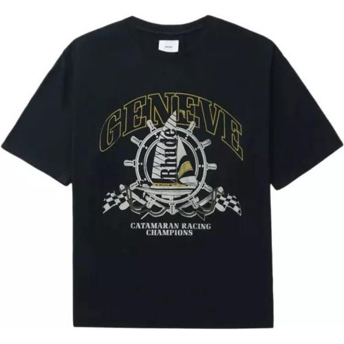 Geneve Catamaran Cotton T-Shirt - Größe M - black - Rhude - Modalova