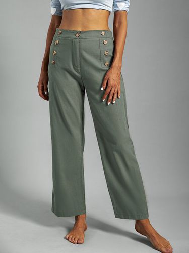 Plain Shift Casual Pants - Modetalente - Modalova