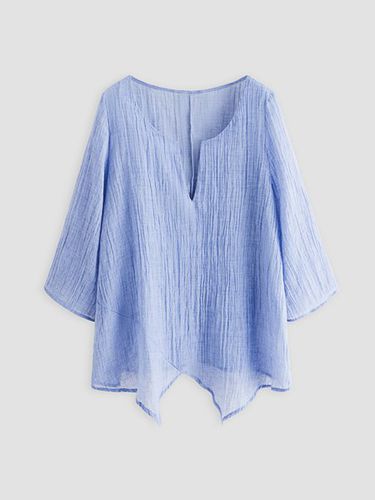 Oversized loose linen women's summer shirt (the fabric is a bit transparent, you need to wear it with a tube top) - Just Fashion Now - Modalova