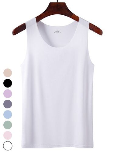 Casual Plain Tank Top - Just Fashion Now - Modalova