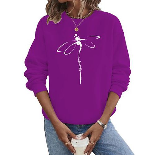 Dragonfly Casual Sweatshirt - Just Fashion Now - Modalova