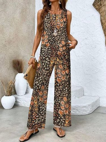 Women's Casual Floral Layered Design Two-Piece Set - Just Fashion Now - Modalova