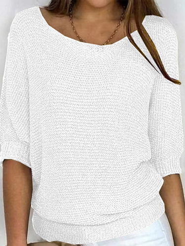 Loose Casual Sweater - Just Fashion Now - Modalova