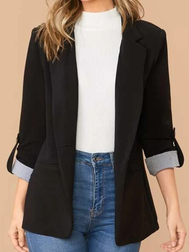 Casual Loose Blazer - Just Fashion Now - Modalova