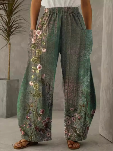 Ethnic Casual Loose Pants - Just Fashion Now - Modalova