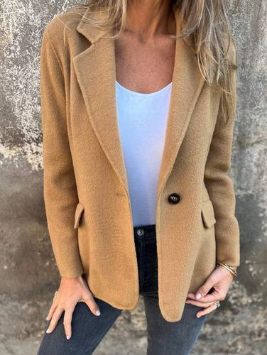 Casual Lapel Collar Loose Blazer - Just Fashion Now - Modalova