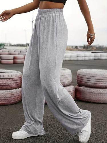 Casual Plain Pants - Just Fashion Now - Modalova