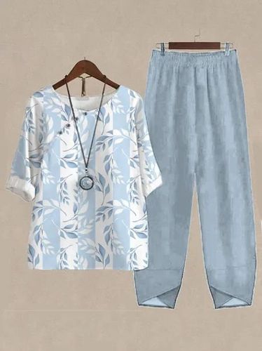 Loose Casual Abstract Others Two-Piece Set - Just Fashion Now - Modalova