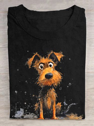 Dog Casual Cotton Loose T-Shirt - Modetalente - Modalova