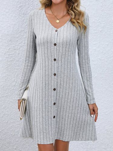 Plain Casual Dress With No - Just Fashion Now - Modalova