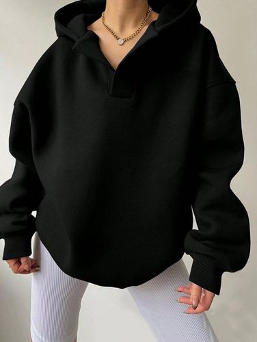 Spring/Fall Loose Casual Plain Hoodie For Women - Just Fashion Now - Modalova