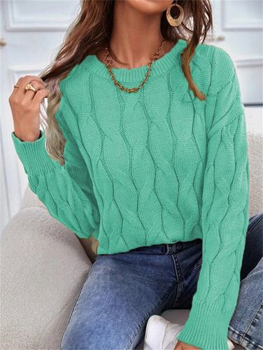 Casual Yarn/Wool Yarn Sweater - Just Fashion Now - Modalova