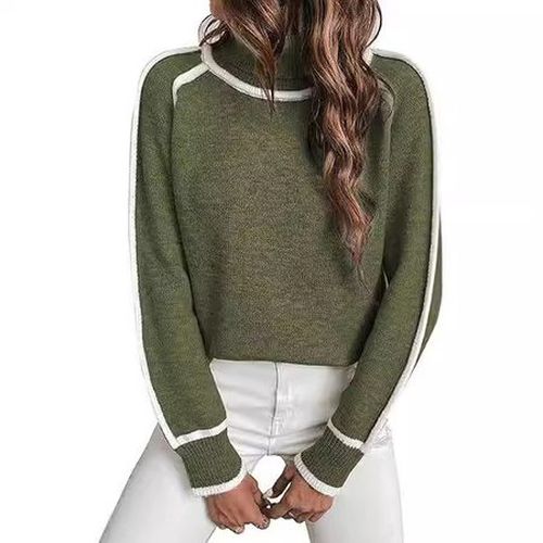 Turtleneck Wool/Knitting Casual Sweater - Just Fashion Now - Modalova