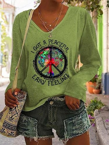 Loose Casual Hippie T-Shirt - Just Fashion Now - Modalova