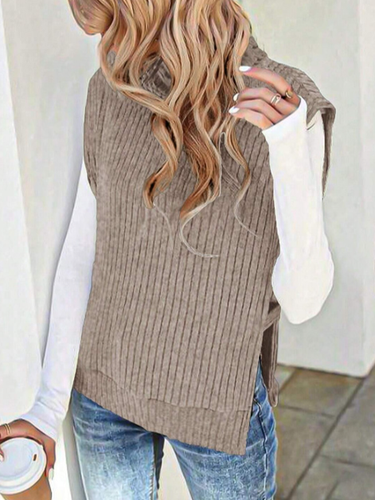 Casual Yarn/Wool Yarn Loose Sweater - Just Fashion Now - Modalova