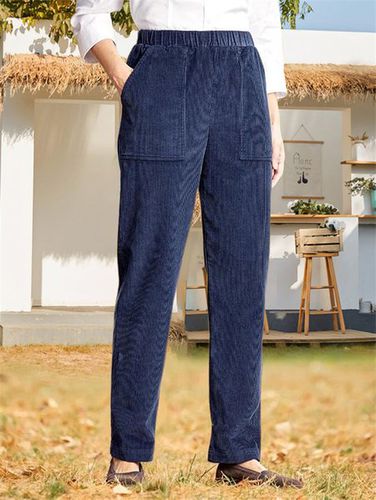 Plain Casual Loose Pants - Just Fashion Now - Modalova