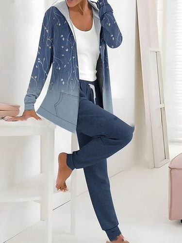 Jersey Casual Loose Jacket and pants Two-Piece Set - Just Fashion Now - Modalova