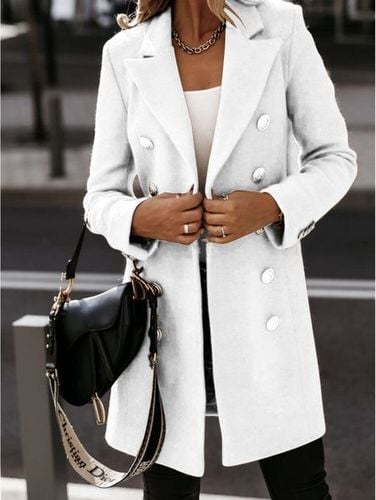 Loose Casual Plain Blazer - Just Fashion Now - Modalova