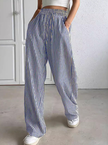 Loose Jersey Casual Pants - Just Fashion Now - Modalova