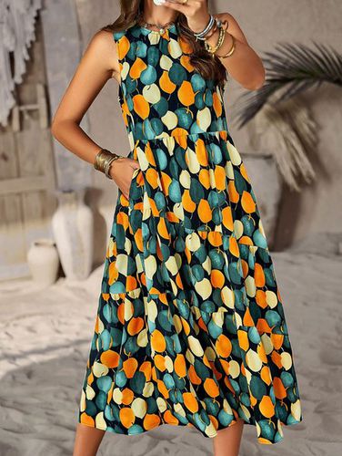 Vacation Loose Dress With No Belt - Just Fashion Now - Modalova